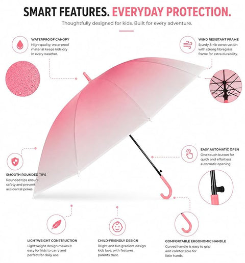 Bloomy Rain Umbrella | Lightweight Waterproof J Handle
