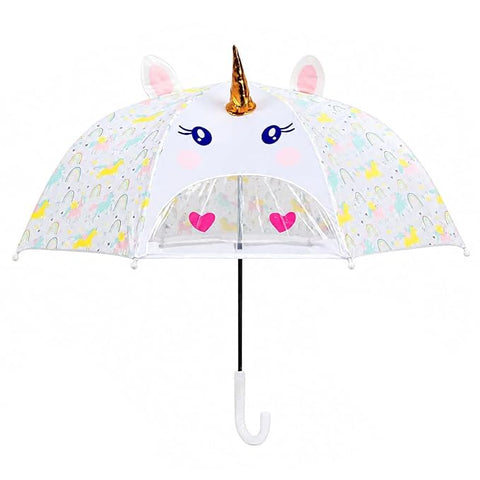 Kids 3D Unicorn Umbrella | No Pinch School Umbrella