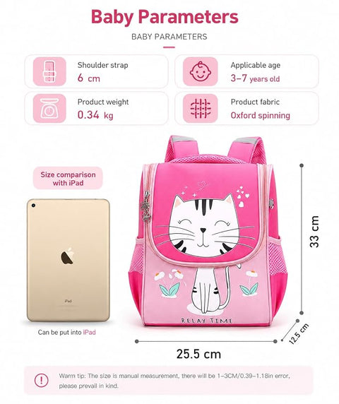 Kids Cartoon Flap School Backpack for Boys & Girls