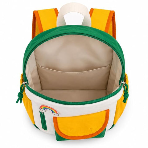 Waterproof Crinkle Rainbow School Bag Backpack for Girl Boy