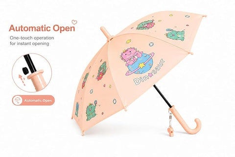 Kids Dinosaur Umbrella | Auto Open Sun & Rain Umbrella