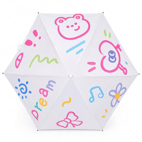 All Over Print 5 Fold Mini Travel Umbrella