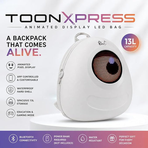 ToonXpress Animated Display LED Bag 13L Digital Backpack