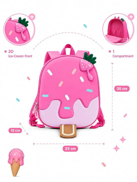 Kids Ice Cream Backpack for Girls N Boys