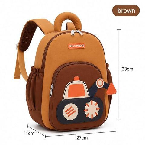Kids Excavator Preschool School Bag | Construction JCB Backpack