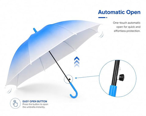 Bloomy Rain Umbrella | Lightweight Waterproof J Handle