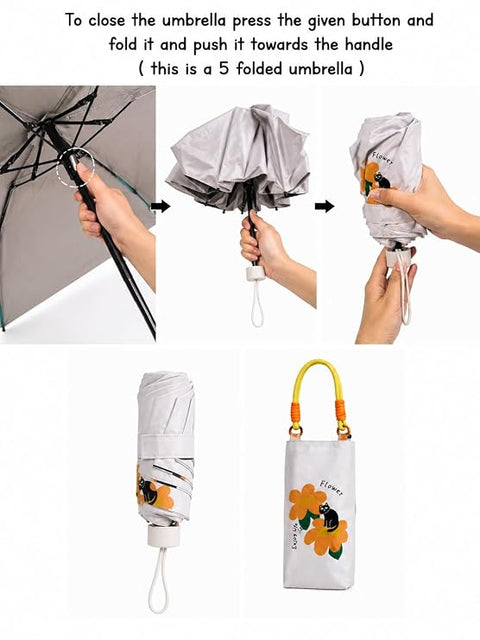 Cat 5 Fold Compact EVA Umbrella with Carry Cover