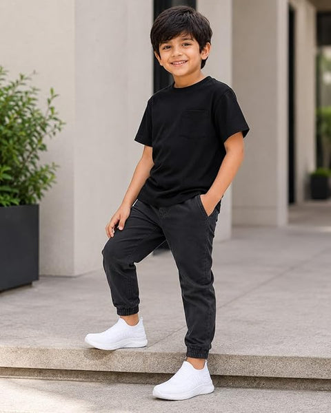 Kids No Lace Slip-On Casual Sneakers School Shoes