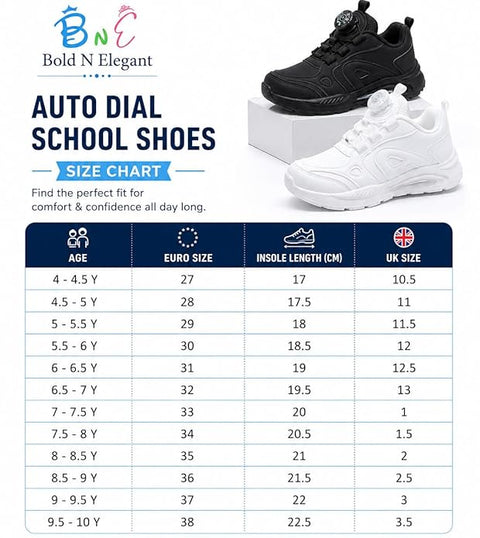 Smart Dial School Shoes for Boys & Girls