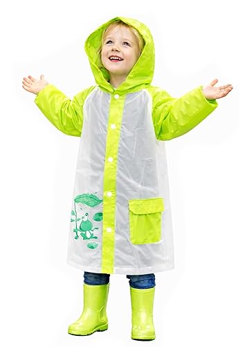 Lime EVA Hooded Raincoat Set