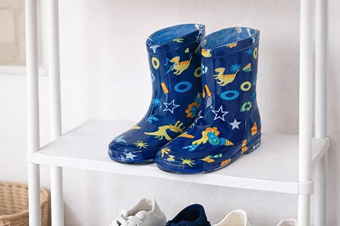 Kids Dino Print Rain Boots