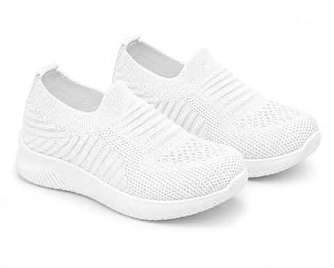 Kids No Lace Slip-On Casual Sneakers School Shoes