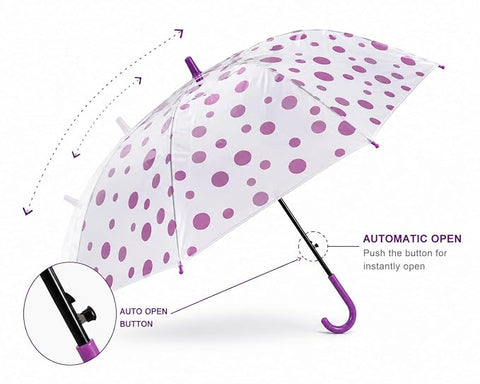 Classy Polka Dot Umbrella for Women & Girls