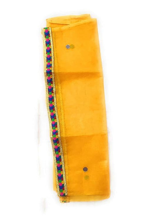 Girl's Cotton Gujarati Mirror Work Lehenga Choli: Navratri Special