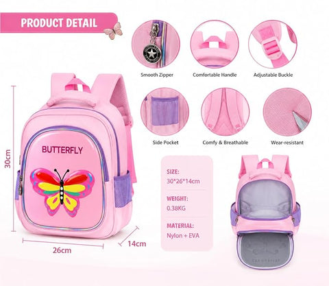 Hard Shell 3D Cartoon Kids School Bag
