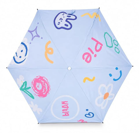 All Over Print 5 Fold Mini Travel Umbrella