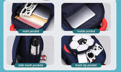 Football Kids Backpack for Boys & Girls