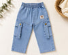 Cool Denim Cargo Pants for Kids