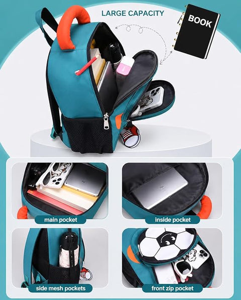 Football Kids Backpack for Boys & Girls