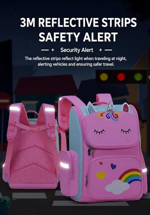 Girls Unicorn Backpack School Bag