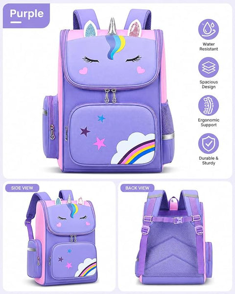 Girls Unicorn Backpack School Bag