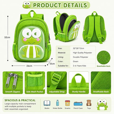 Cute 3D Animal Kids Backpack School Bag for Boys n Girls