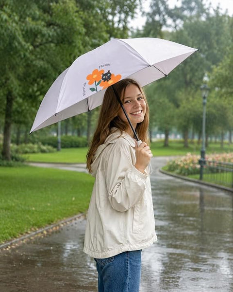 Cat 5 Fold Compact EVA Umbrella with Carry Cover