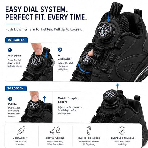 Smart Dial School Shoes for Boys & Girls