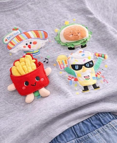 Kids 3D Fries Summer Clothing Set