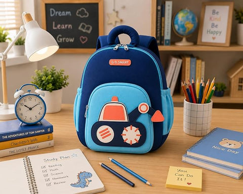 Kids Excavator Preschool School Bag | Construction JCB Backpack