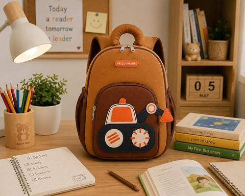 Kids Excavator Preschool School Bag | Construction JCB Backpack