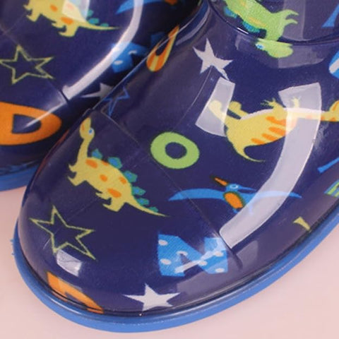 Kids Dino Print Rain Boots