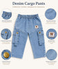 Cool Denim Cargo Pants for Kids