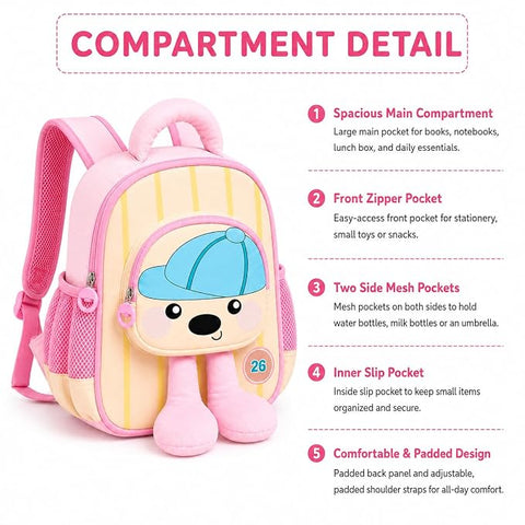Kids Plush Toy School Bag Backpack for Boys n Girls