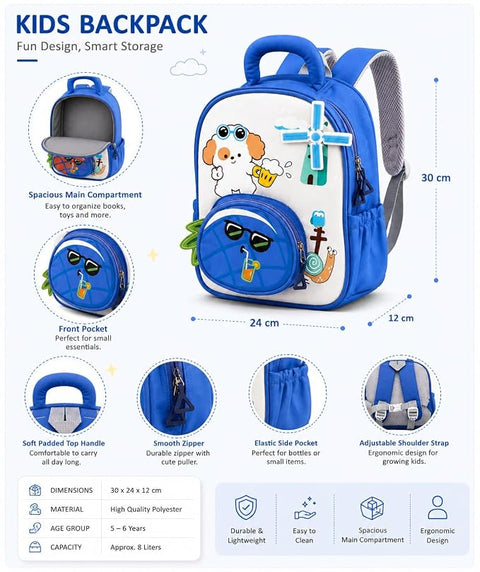 Kids Windmill Spinner School Bag Backpack for Boys n Girls