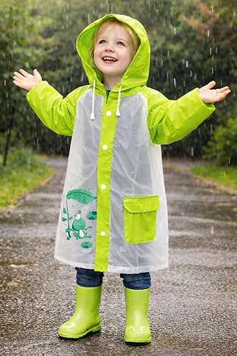 Lime EVA Hooded Raincoat Set