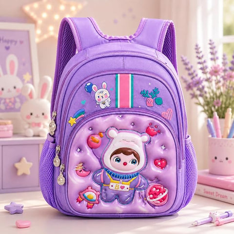 Kids Backpack with 3D Cartoon Design