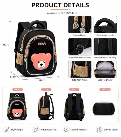 Hard Shell 3D Bear Kids School Bag