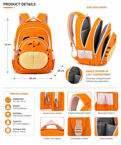 3D EVA Cartoon Animal School Bag Backpack for Boys n Girls