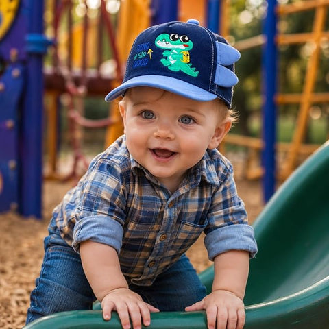 Cartoon Denim Cap for 1-12 Months Infant Baby Boy Girl