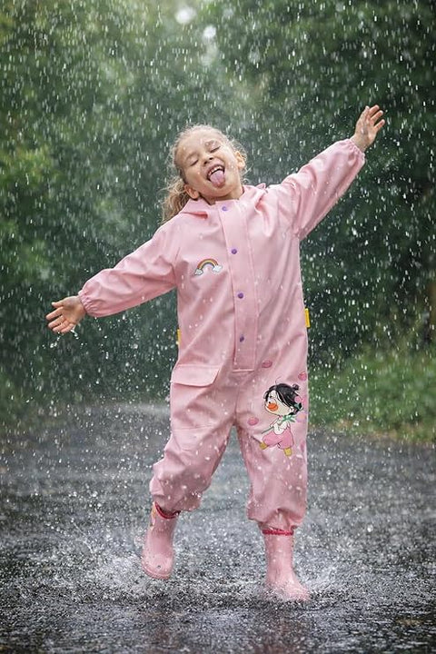 Girls EVA Hooded Rain Suit