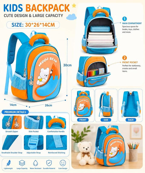 Kids Cute Moon Bear Preschool Bag