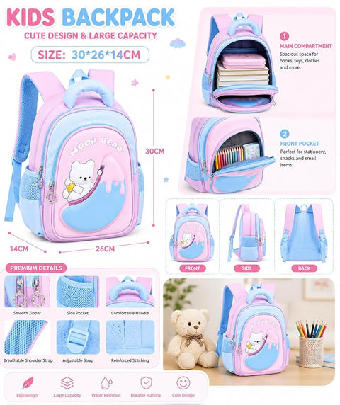 Kids Cute Moon Bear Preschool Bag