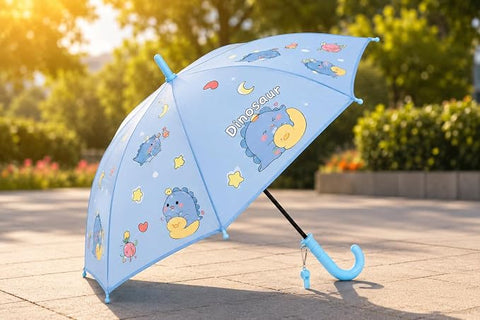 Kids Dinosaur Umbrella | Auto Open Sun & Rain Umbrella