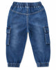 Denim Cargo Joggers for Infant Toddler Baby Boy n Girl