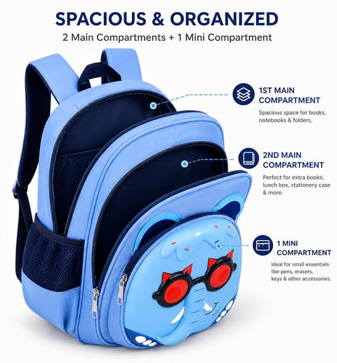 3D EVA Cartoon Animal School Bag Backpack for Boys n Girls