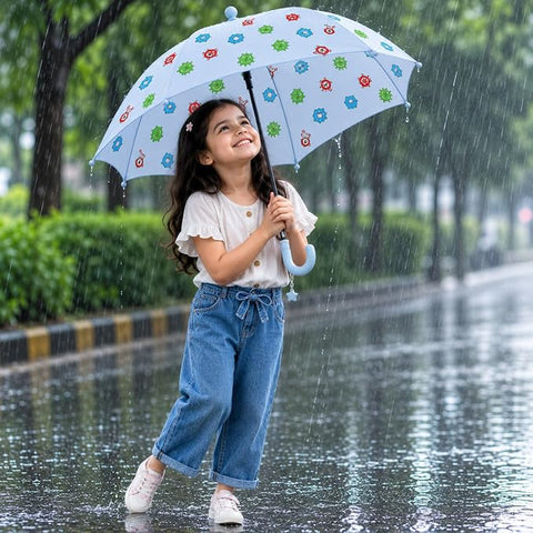 Kids Monster Colour Changing Magic Umbrella with Whistle