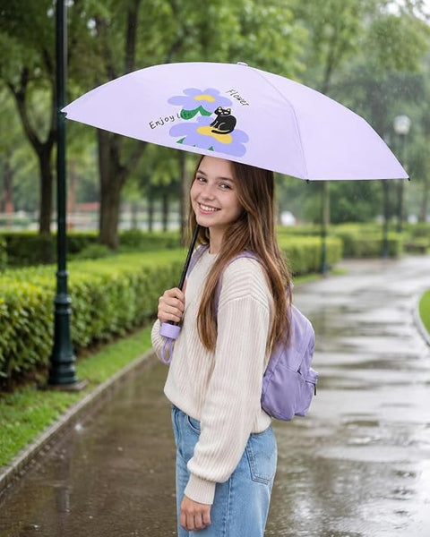Cat 5 Fold Compact EVA Umbrella with Carry Cover