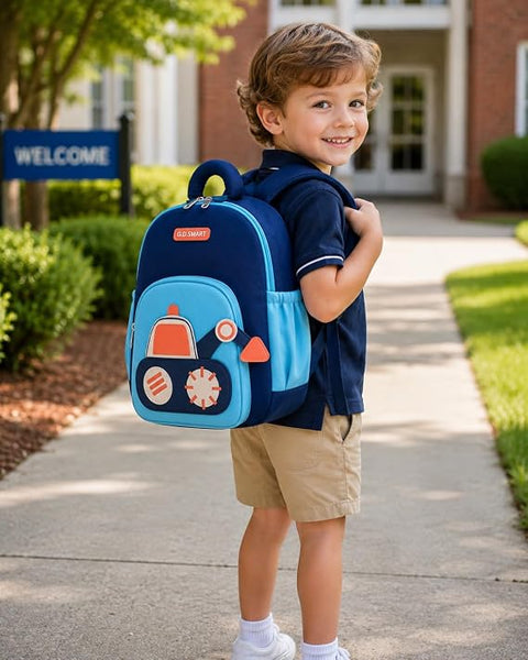 Kids Excavator Preschool School Bag | Construction JCB Backpack