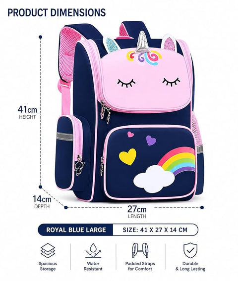 Girls Unicorn Backpack School Bag